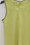 BASERANGE linen vest TODY-SL-SP24 green and yellow